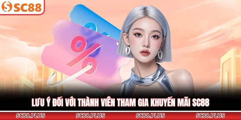 Lưu ý đối với thành viên tham gia khuyến mãi SC88